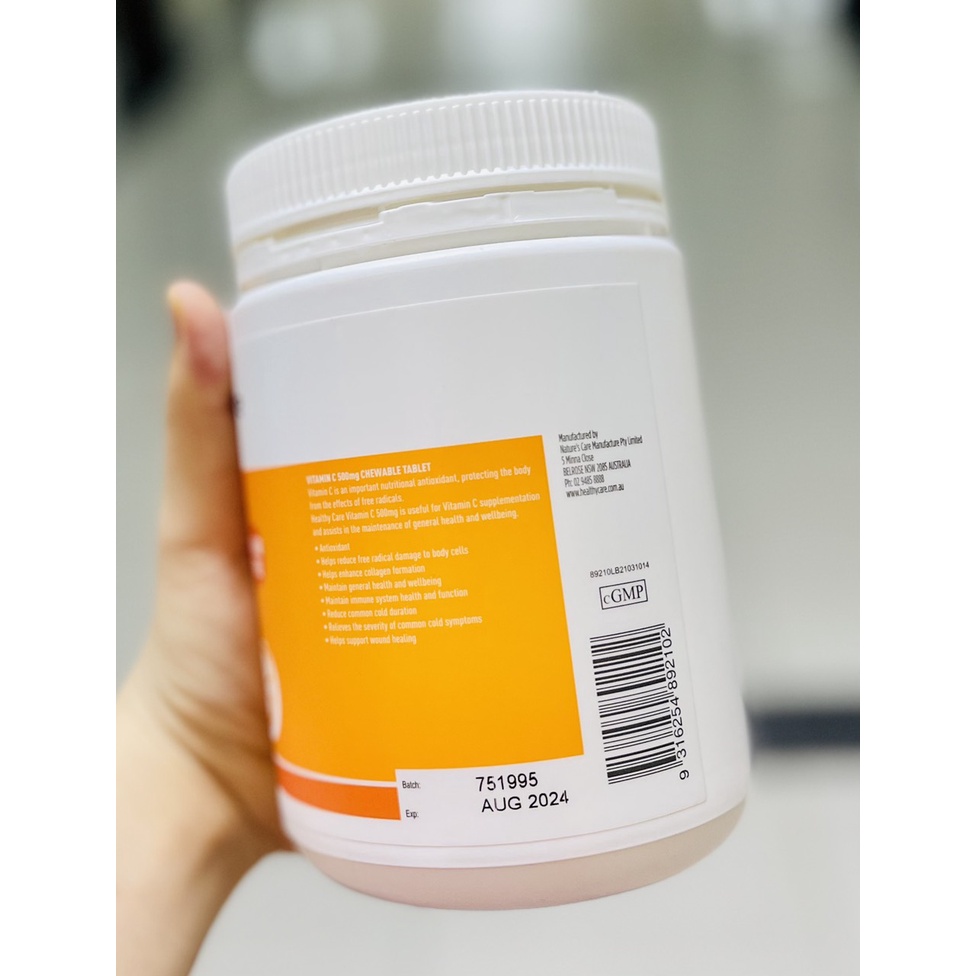 Viên Vitamin C Healthy Care 500 viên