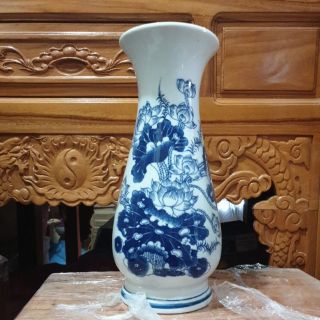 Bình bông sứ bát tràng cao 30,5