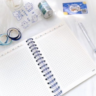 (COMBO SAVING) SỔ STUDY PLANNER KLONG, WASHI, STICKER BÚT GEL ĐEN TAKE NOTE BULLET JOURNAL