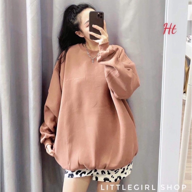 Áo sweart cotton trơn HT1121