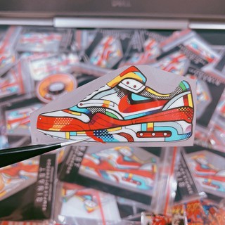 Decal Logo Sticker Patch in áo ủi trực tiếp lên vải hình giày sneaker