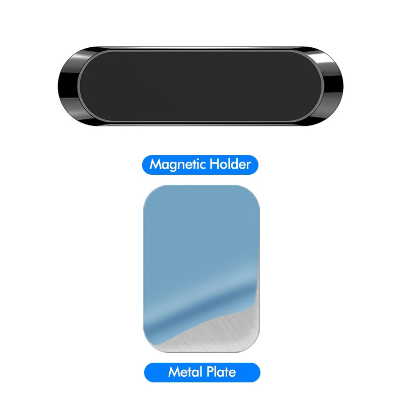 Giá đỡ điện thoại xe hơi Đế cho iPhone Samsung Wall Metal Magnet GPS Xe gắn bảng điều khiển Mini Dải hình dạng đứng
