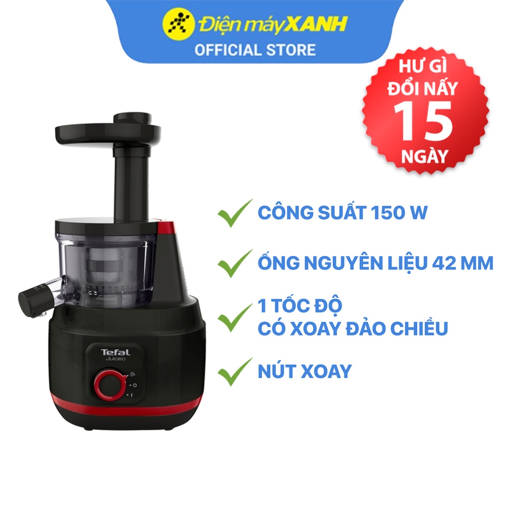 Máy ép trái cây Tefal ZC150838 150 W Chính hãng BH 24 tháng Ống nguyên liệu 42 mm