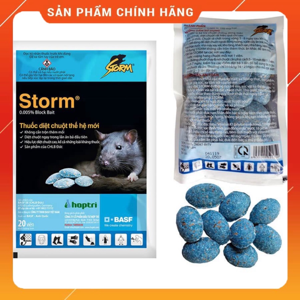 Diệt chuột STORM dạng viên thế hệ mới - Hợp trí . Nông Dược Xanh