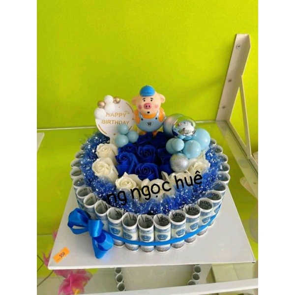 BÁNH KEM BẰNG TIỀN HÌNH TRÒN 5K 💐😍