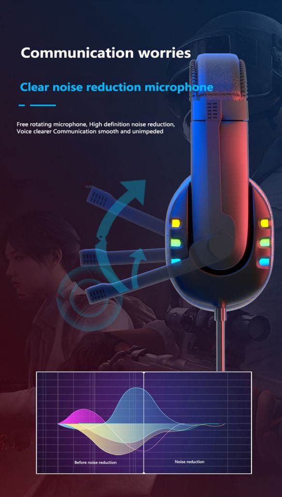 Tai Nghe Trùm Đầu Ak47 Có Đèn Led Chuyên Dụng Cho Game Thủ