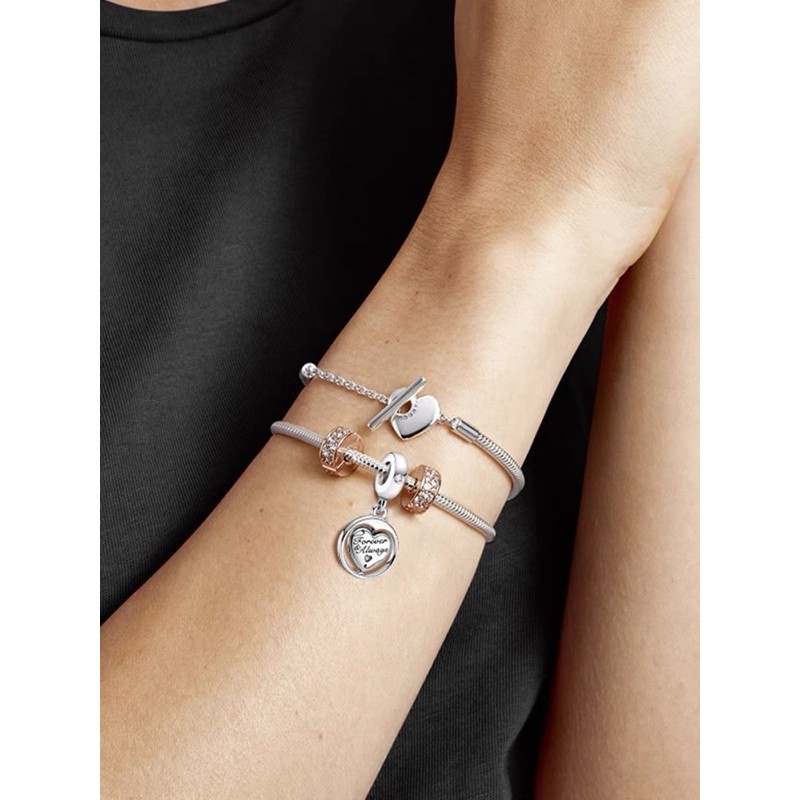 charm pan treo tim bạc s925 bộ sưu tập 2021