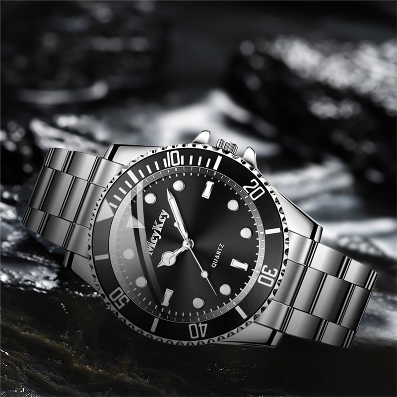 Đồng hồ đeo tay bằng thép không gỉ phong cách thể thao thời trang