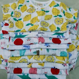Combo 4 bộ cotton giấy cho bé trai/bé gái - Vải Quảng Châu