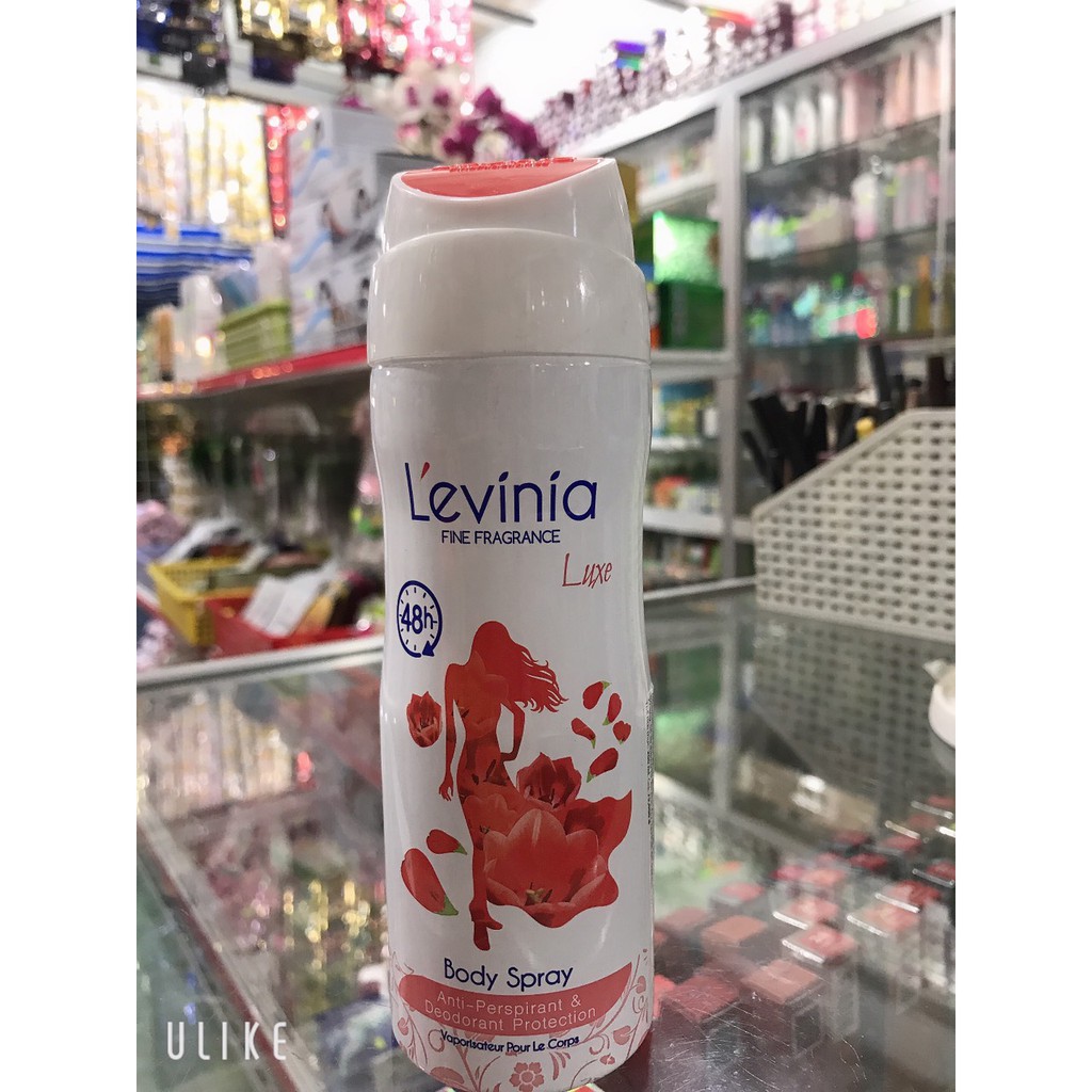 xịt khử mùi toàn thân LEVINIA 200ML [ chuẩn công ty100%]