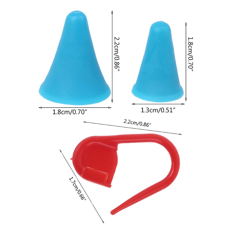 Bộ 60 Miếng Đánh Dấu + 20 Nút Chặn 2 Kích Cỡ Cho Đan Len