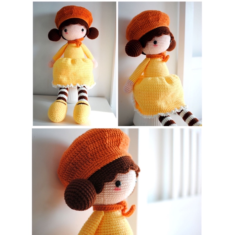 DIY Gói Nguyên Liệu Móc Len Cô Bé Dễ Thương- Quà Tặng Handmade Tự Làm [Có hướng dẫn]