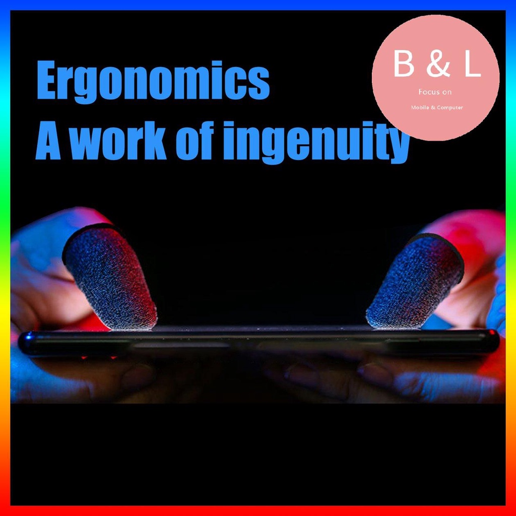 2 Bao ngón tay chơi game bằng sợi carbon chống trượt độ nhạy cao chuyên dụng