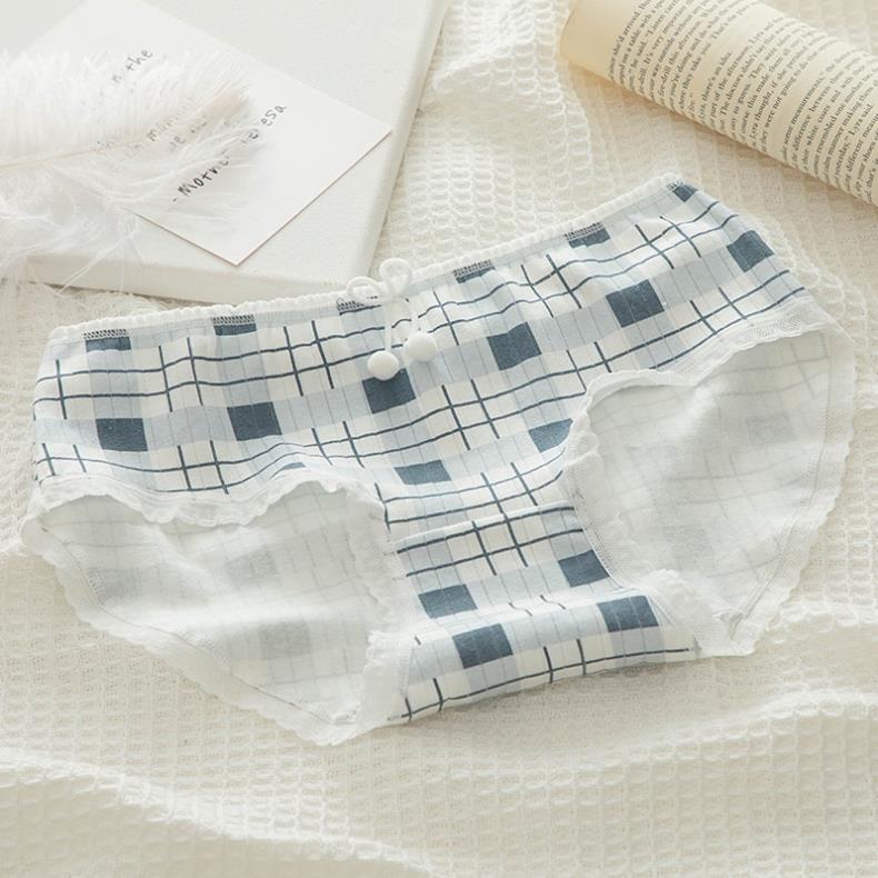 Quần lót cotton giấy kẻ xanh thủy thủ 0126