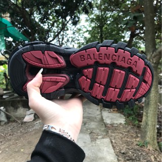 [ Ảnh Thật ] Giày thể thao balen track cao cấp đỏ đen
