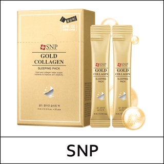 Mặt Nạ Ngủ Collagen Vàng SNP Gold Collagen Sleeping Pack 4ml*20 gói