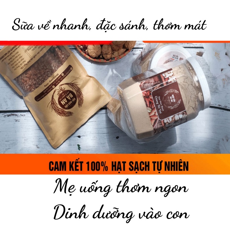 Ngũ cốc bà bầu Trần Anh Food , ngũ cốc lợi sữa làm từ 17 loại hạt không đường tốt cho mẹ và bé loại 500g