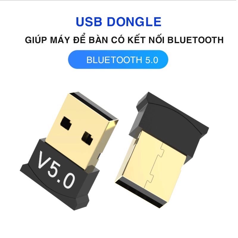 Usb Bluetooth 5.0 Bổ Sung Bluetooth Cho Máy Tính Để Bàn, Cho Laptop Bị Hỏng Bluetooth Usb V5.0 Csr Dongle