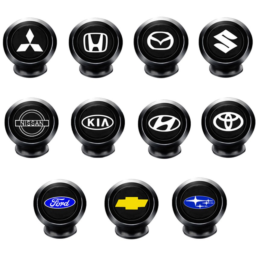 Giá đỡ điện thoại nam châm xoay 360 trên độ ô tô Xe Hơi có Logo logo honda toyota ford mazda kia Mitsubishi