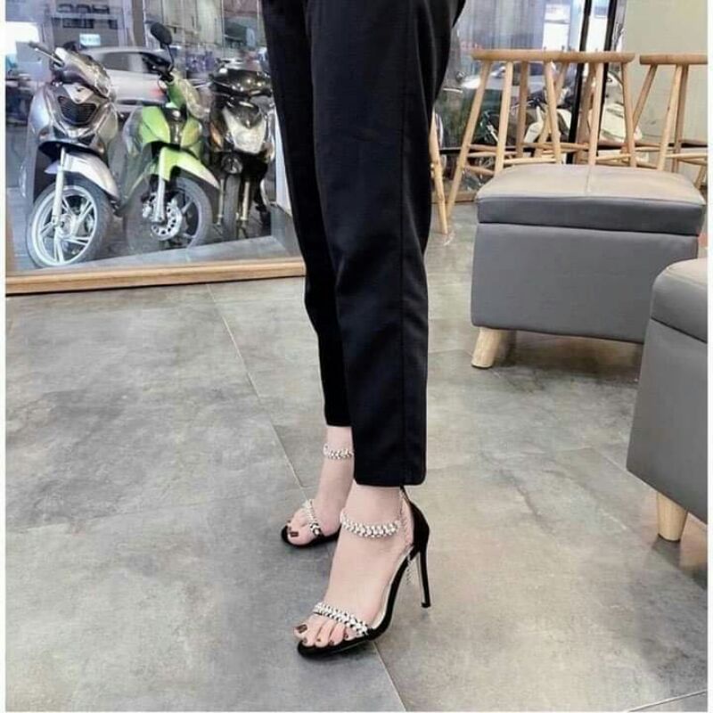 Giày cao gót đinh đá ngọc 9p