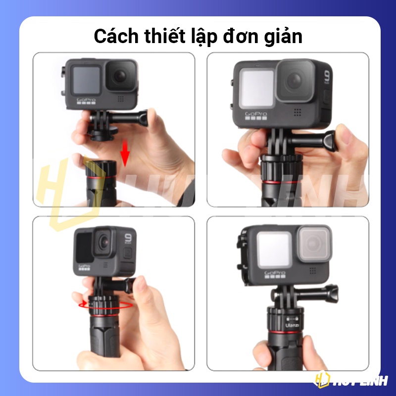 Gậy chụp hình Selfie Stick Ulanzi MT-31 - Kết hợp 3 chân dùng cho Gopro OSMO CAM