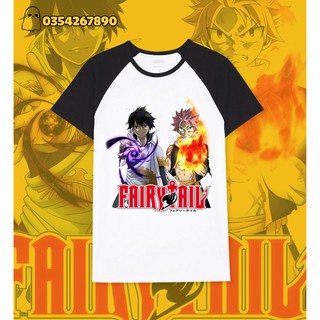 Áo thun anime fairy tail: natsu vs gray