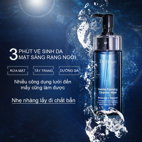 Gel Rửa Mặt Sủi Bọt Làm Sạch Giảm Nám Sáng Da 3 trong 1  Dr.Douxi - 120g | BigBuy360 - bigbuy360.vn