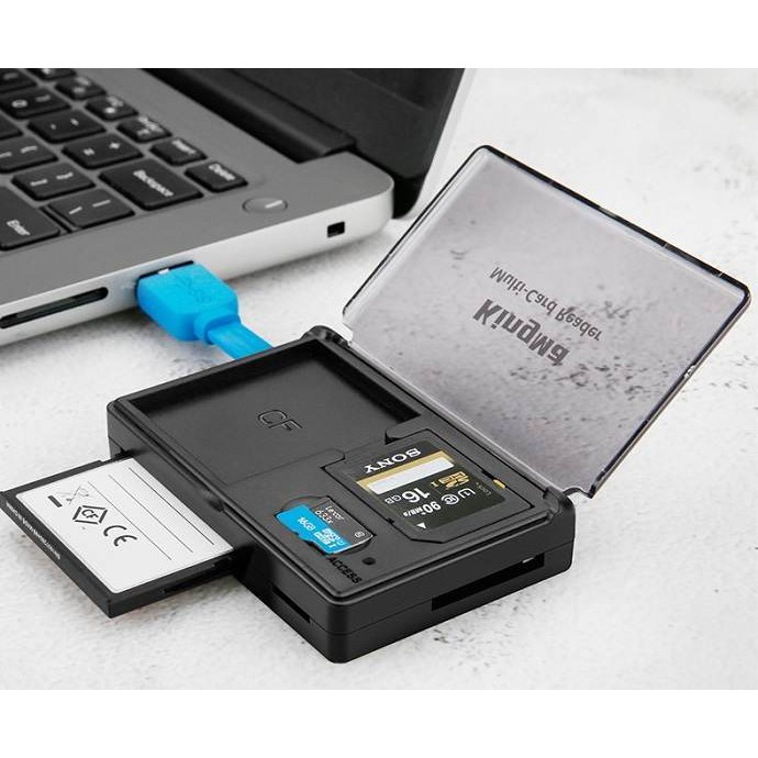 Đầu đọc thẻ nhớ USB 3.0 Kingma kèm hộp đựng