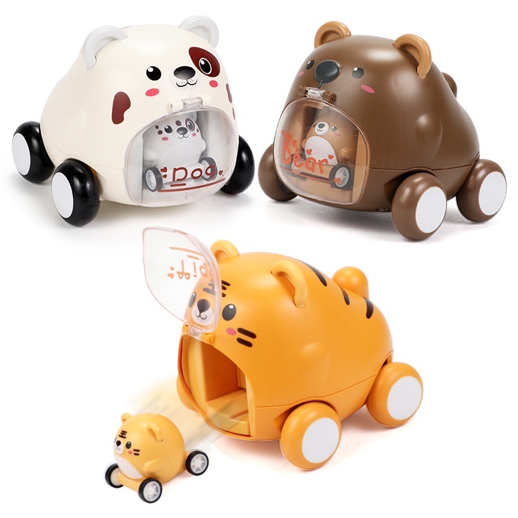 Ô tô hình thú đồ chơi trẻ em cho bé trai bé gái, xe hình thú thông minh cho bé RAMBO TOYS
