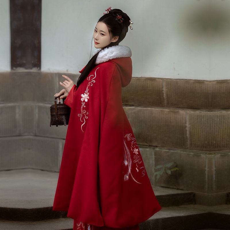 Áo Choàng Hán Phục Bằng Len Dày Dáng Dài Thời Trang Nam Nữ | BigBuy360 - bigbuy360.vn