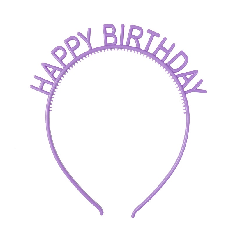 [TPHCM] Cài tóc nhựa HAPPY BIRTHDAY đội đầu trang trí sinh nhật, phụ kiện chụp hình