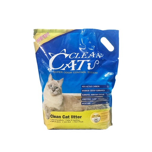 Cát mèo than hoạt tính, Không bụi Clean Cat - 8L