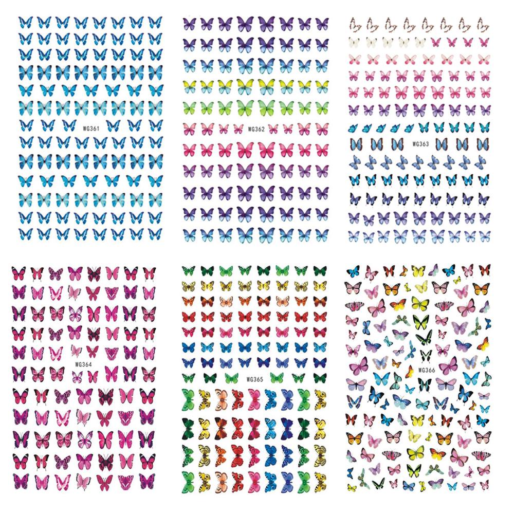 QQMALL Keo Dán Móng 3D Trang Trí Lưng