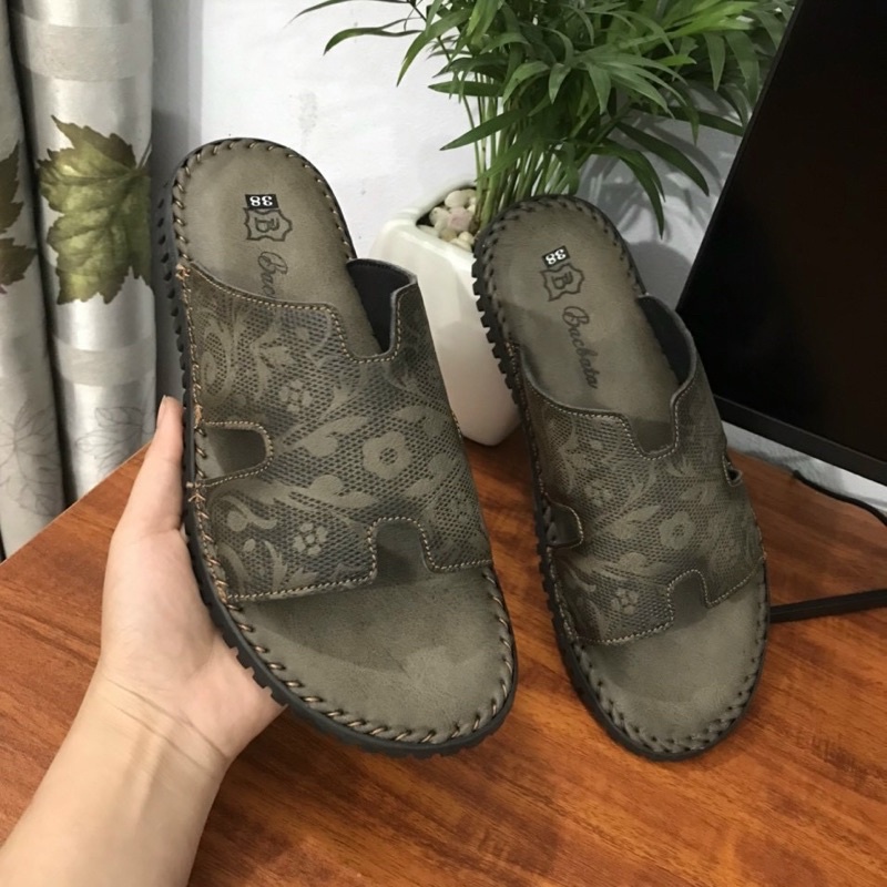 Dép Da Nam Đế Khâu Mẫu Hot Nhất 2023