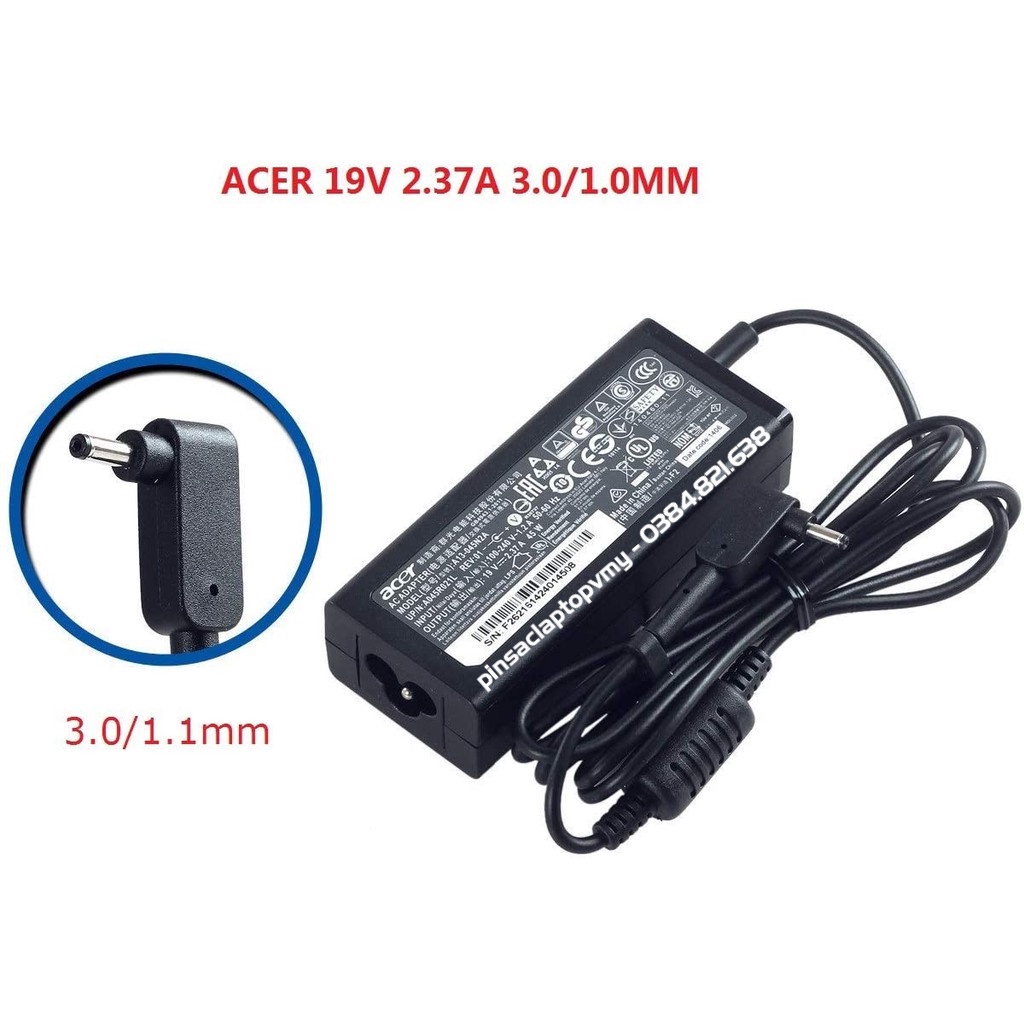 [BH 1 đổi 1] Sạc Adapter Acer 19V-2.37A 2.1A 45W Spin 3 5 SP513-51 SP513-52N SP314-52 SP513-53N SP314-51