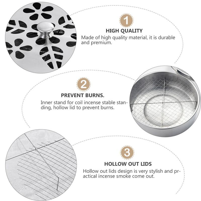 Hộp đựng nhang muỗi bằng thép không gỉ tiện dụng