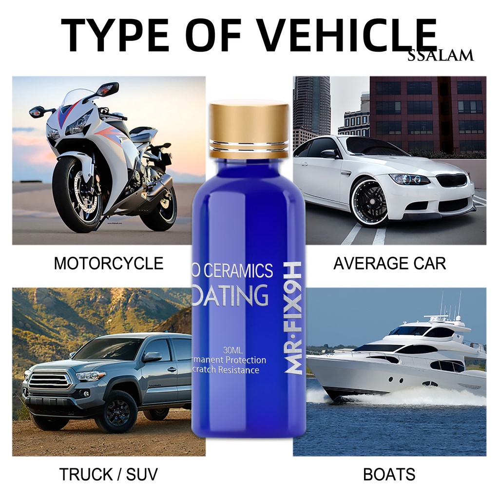 Dung Dịch Phủ Bóng Vết Trầy Kính Xe Hơi 30 / 50ml Chuyên Dụng
