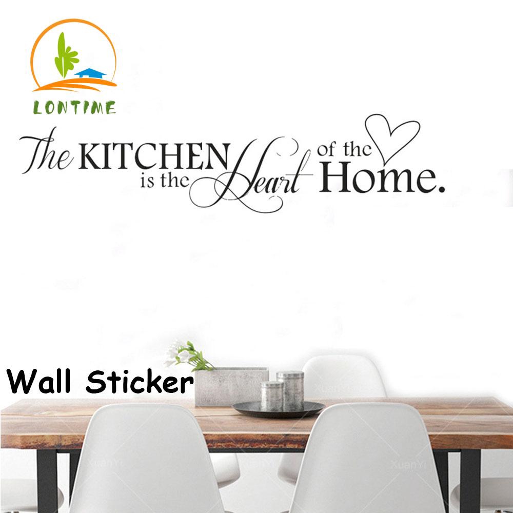 Decal Dán Tường Họa Tiết Chữ &quot;the Kitchen Is The Heart Of The Home