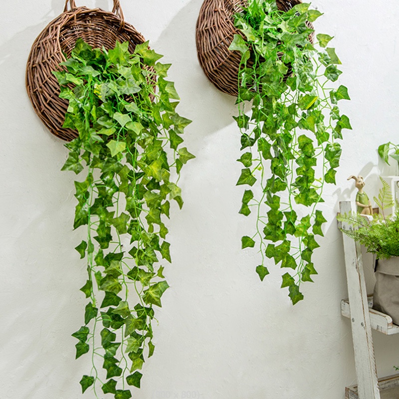 Dây lá giả - Dây leo nhân tạo (1,3m) trang trí tường nhà, cửa tiệm, decor studio chụp ảnh...