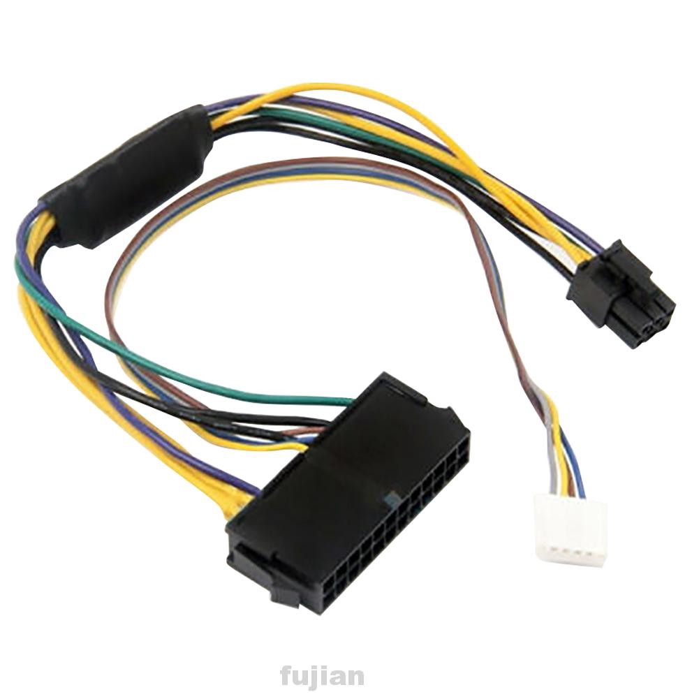 Power Supply Cable 24Pin To 6Pin Durable Replacement Computer Accessorizes Adapter For HP Elite