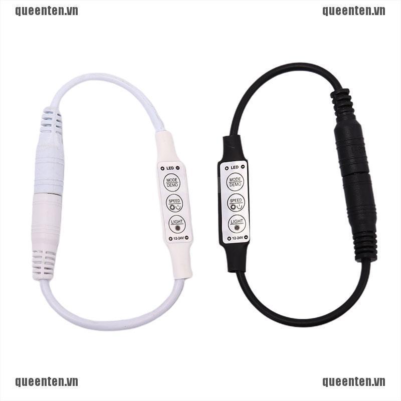 DC12-24V 6A 3 Keys Mini Led Dimmer Controller 72W with male female DC Connector QUVN