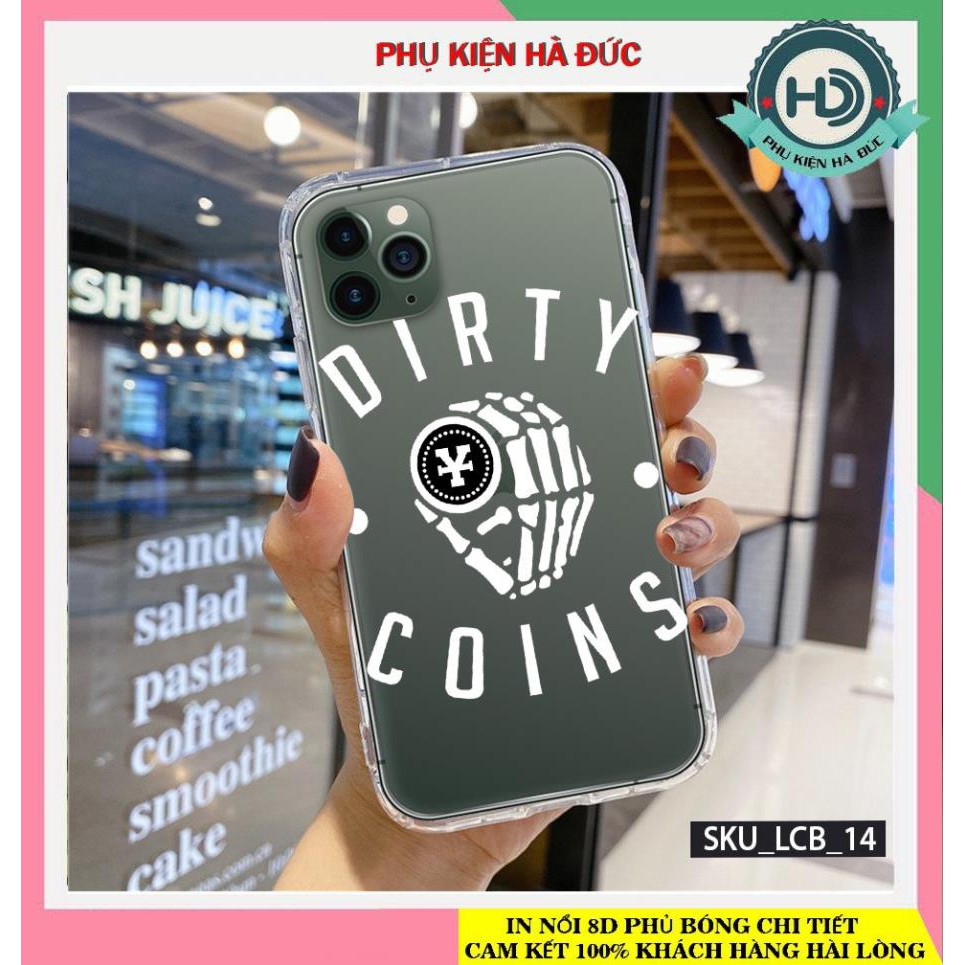 Ốp Lưng iPhone DIRTY COIN ĐEN-TRẮNG Full Dòng Từ iPhone5 - iPhone 12 Pro Max - Phụ Kiện Hà Đức