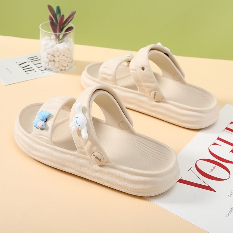 Dép Đi Trong Nhà Đế Dày Chống Trượt Họa Tiết Hoạt Hình Dễ Thương Thời Trang Mùa Hè Cho Nữ