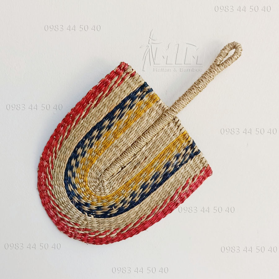 Quạt cói decor l Quạt cói trang trí tường