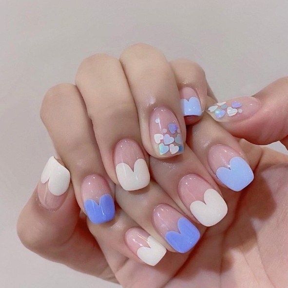 Set 24 Móng Tay Giả Màu Sắc Có Thể Tháo Rời Tiện Lợi móng giả dài móng giả