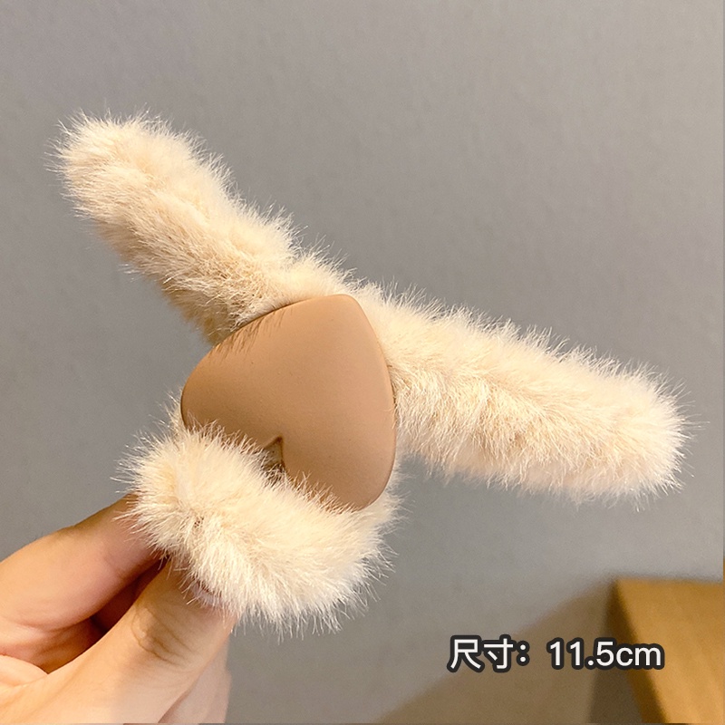 Kẹp Tóc Phối Lông Phong Cách Hàn Quốc Thời Trang Cho Nữ