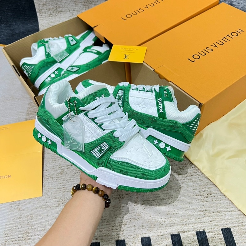 GIÀY LV XANH LÁ LAI AU SC [ Full Box + Free Ship ]