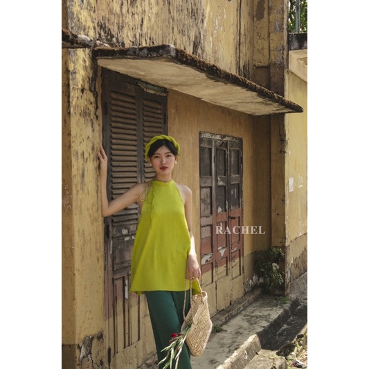 Bộ áo yếm và quần dài dáng rộng tao nhã - Ý Xuân - rachelbyngn