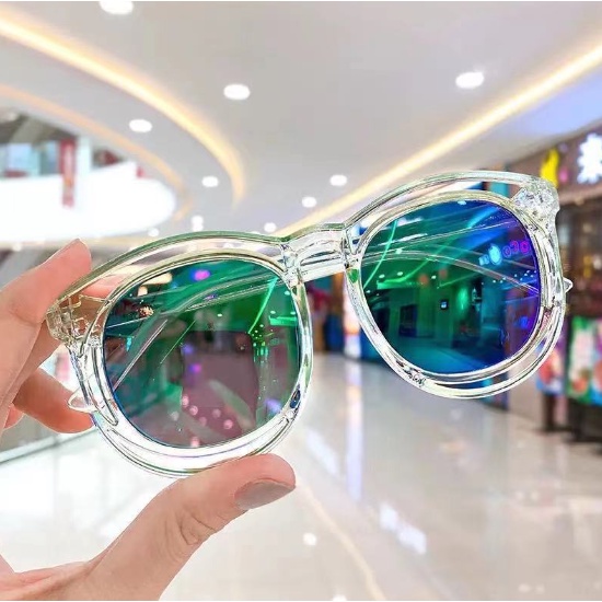 Kính râm cho bé K04 mắt kính tráng gương tách gọng