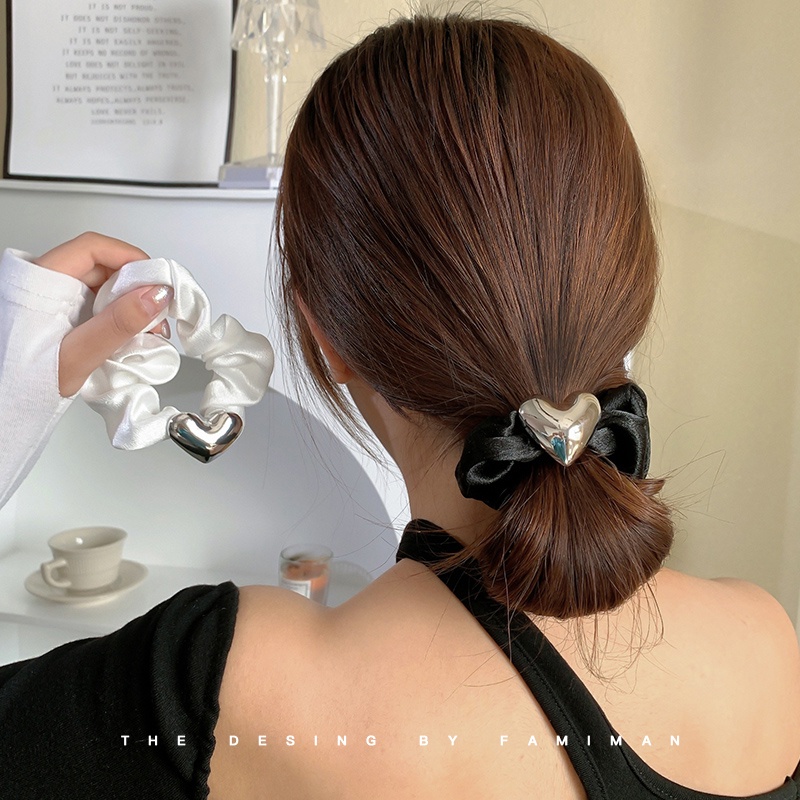 Dây Cột Tóc Cỡ Lớn Phong Cách Hàn Quốc Thời Trang Cho Nữ